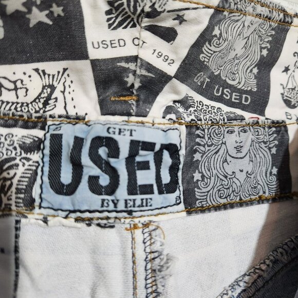 Vtg Get Used By Elie High Waisted Jeans-Size 29-Streetwear-Hip Hop-1992 - Picture 9 of 13